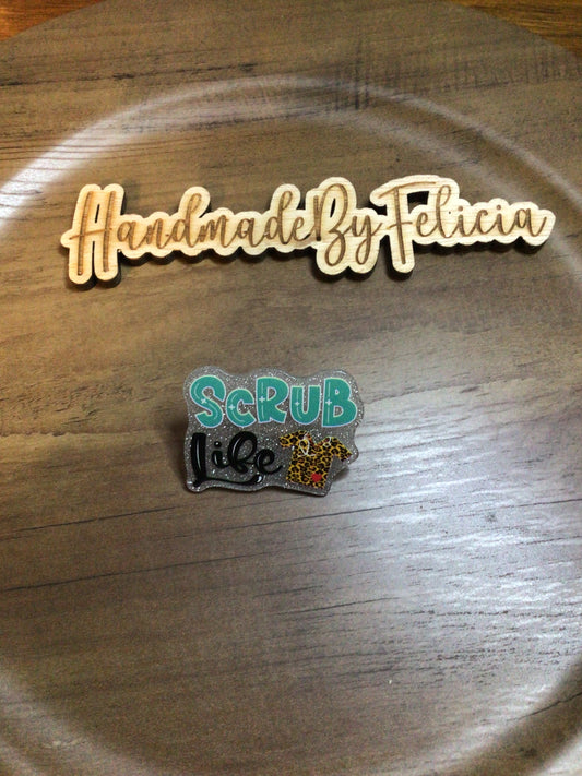Scrub life straw charm
