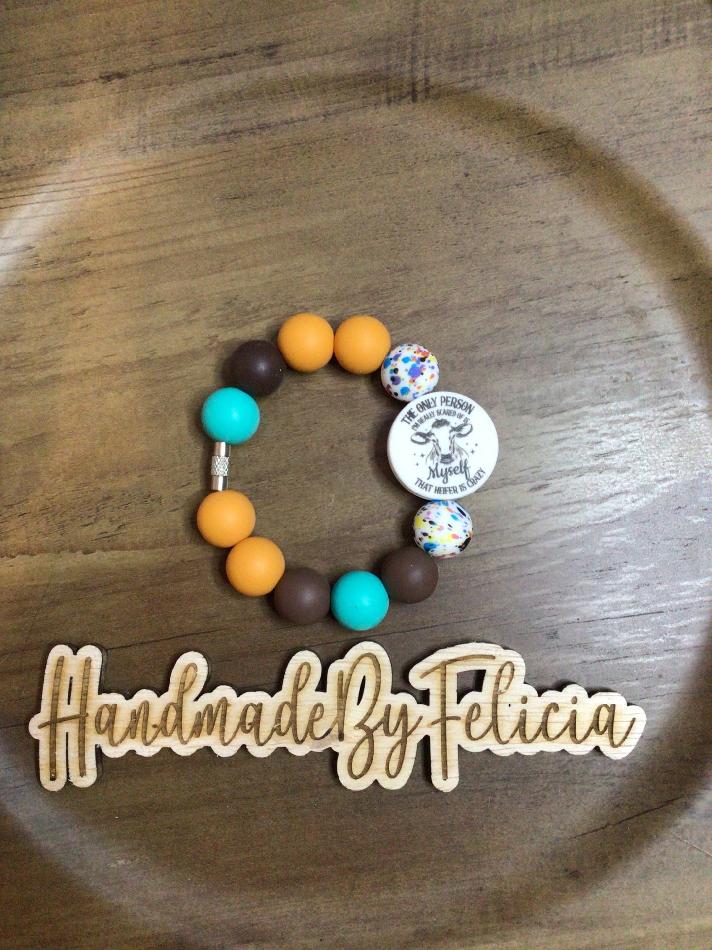 Crazy heifer cup charm