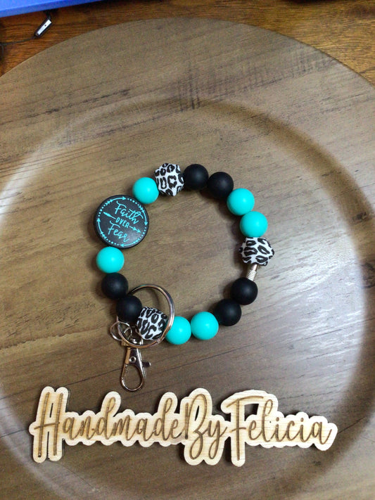 Faith over Fear wristlet