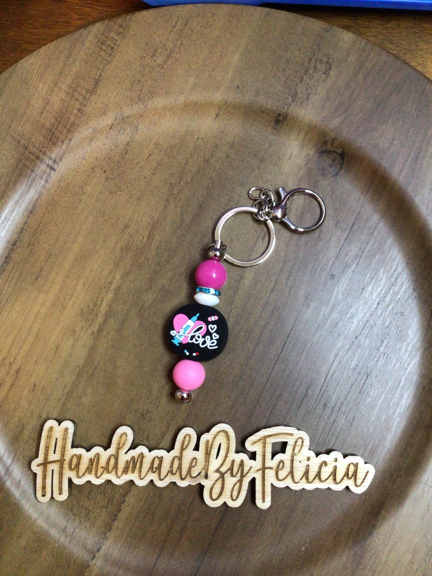 Nurse love keychain