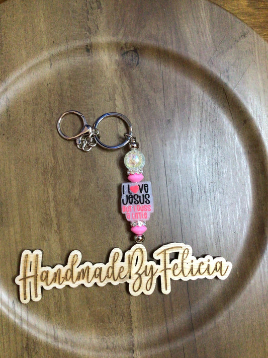 I love Jesus keychain