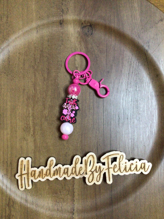 Faith, Hope and Cure keychain