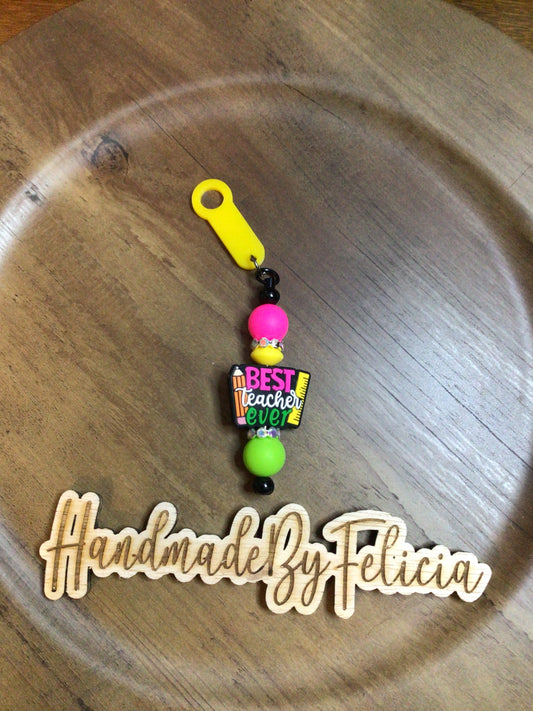 Best teacher straw charm