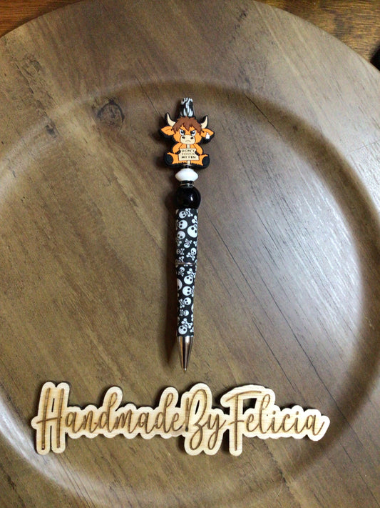 Don’t touch my pen skull print