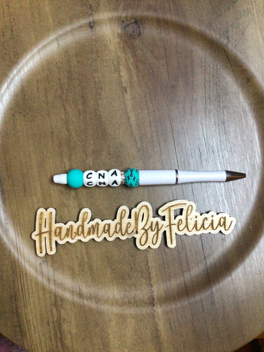 CNA initial pen white