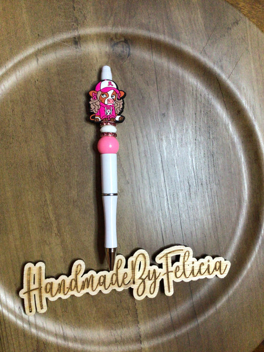 Cancer awareness heifer pen