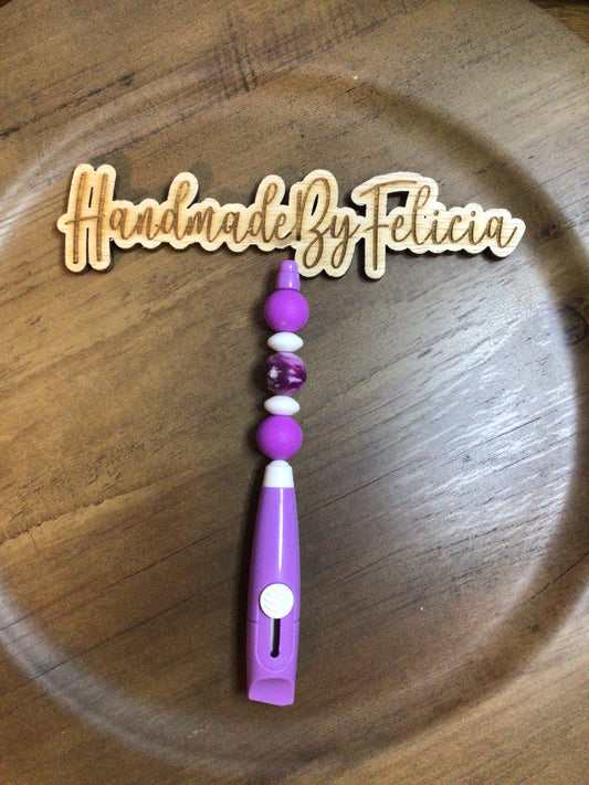 Dark purple beaded box cutter