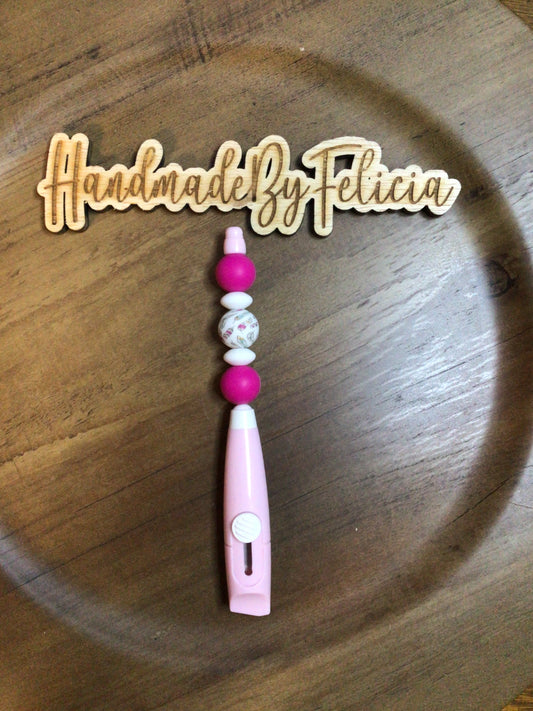 Pink beaded box cutter