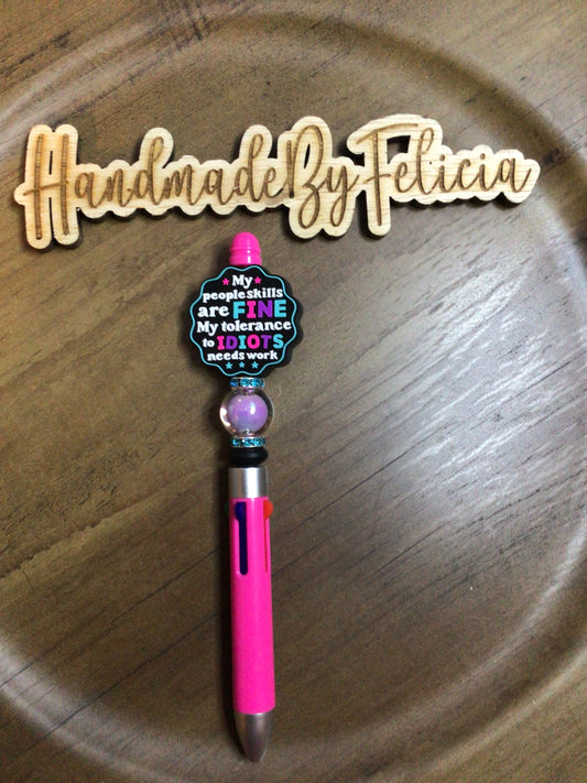 People skills multi pen pink