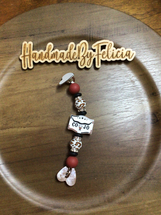 Country western phone charm