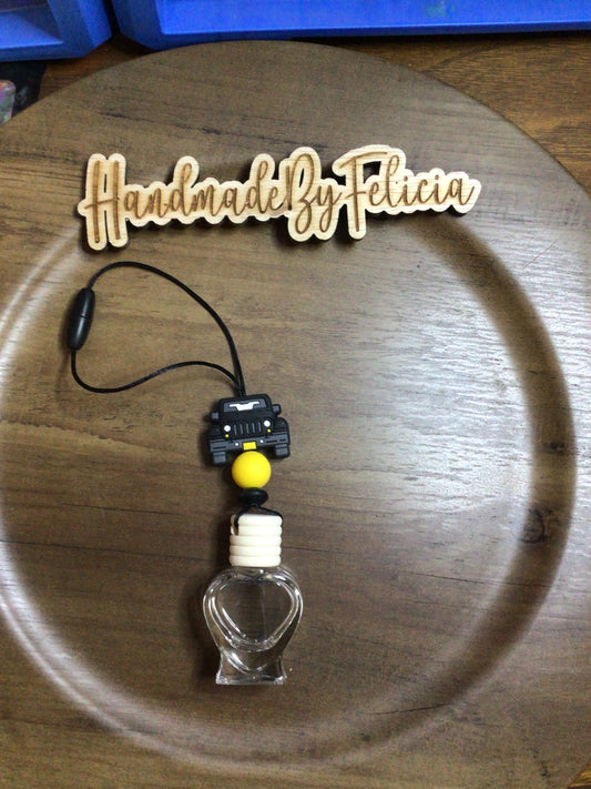 Black jeep freshie hanger