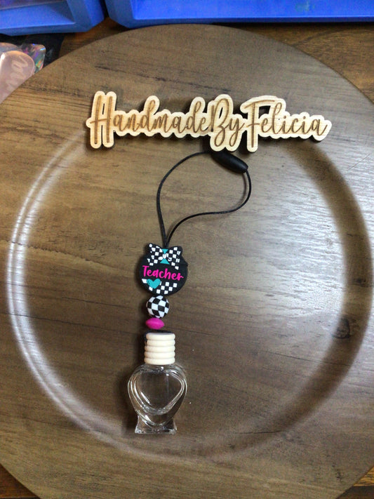 Pink teacher freshie hanger