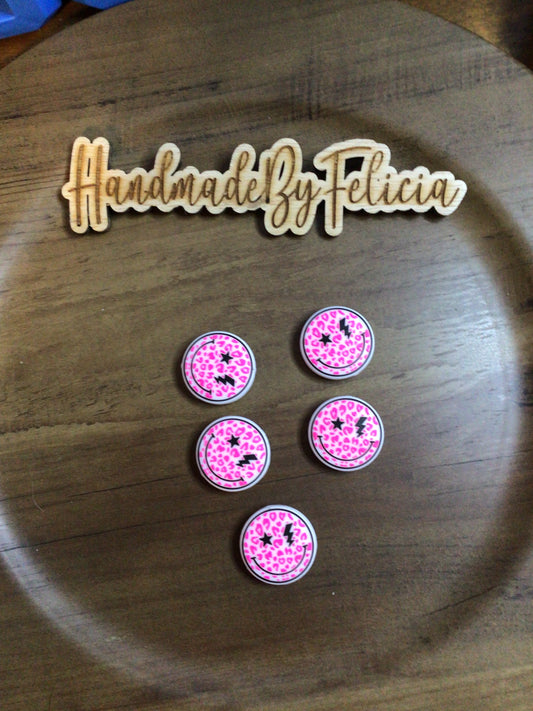 Pink smiley face Focals