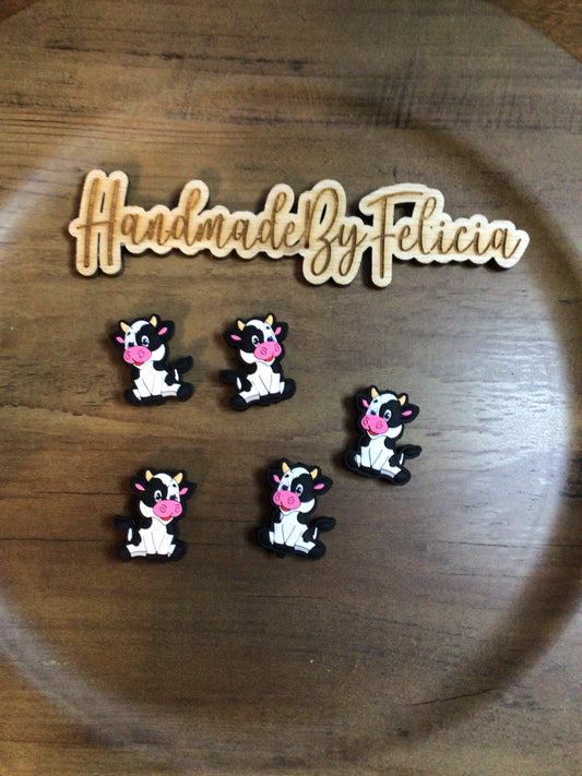 Black white cow focal