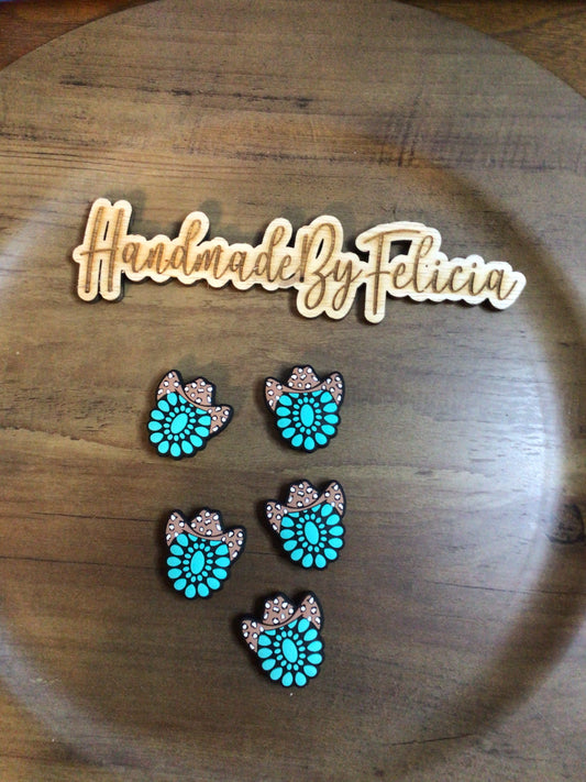 Western hat turquoise focal