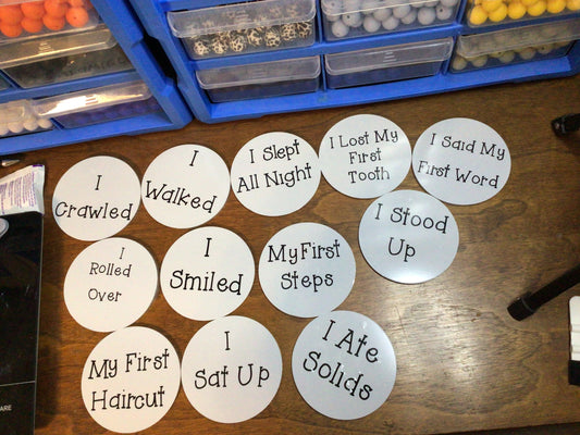 My First Milestone set of 12