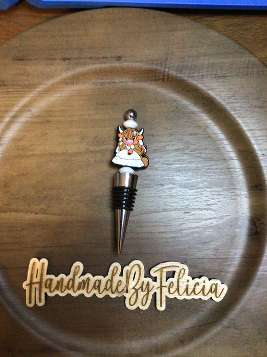 Bride wine stopper