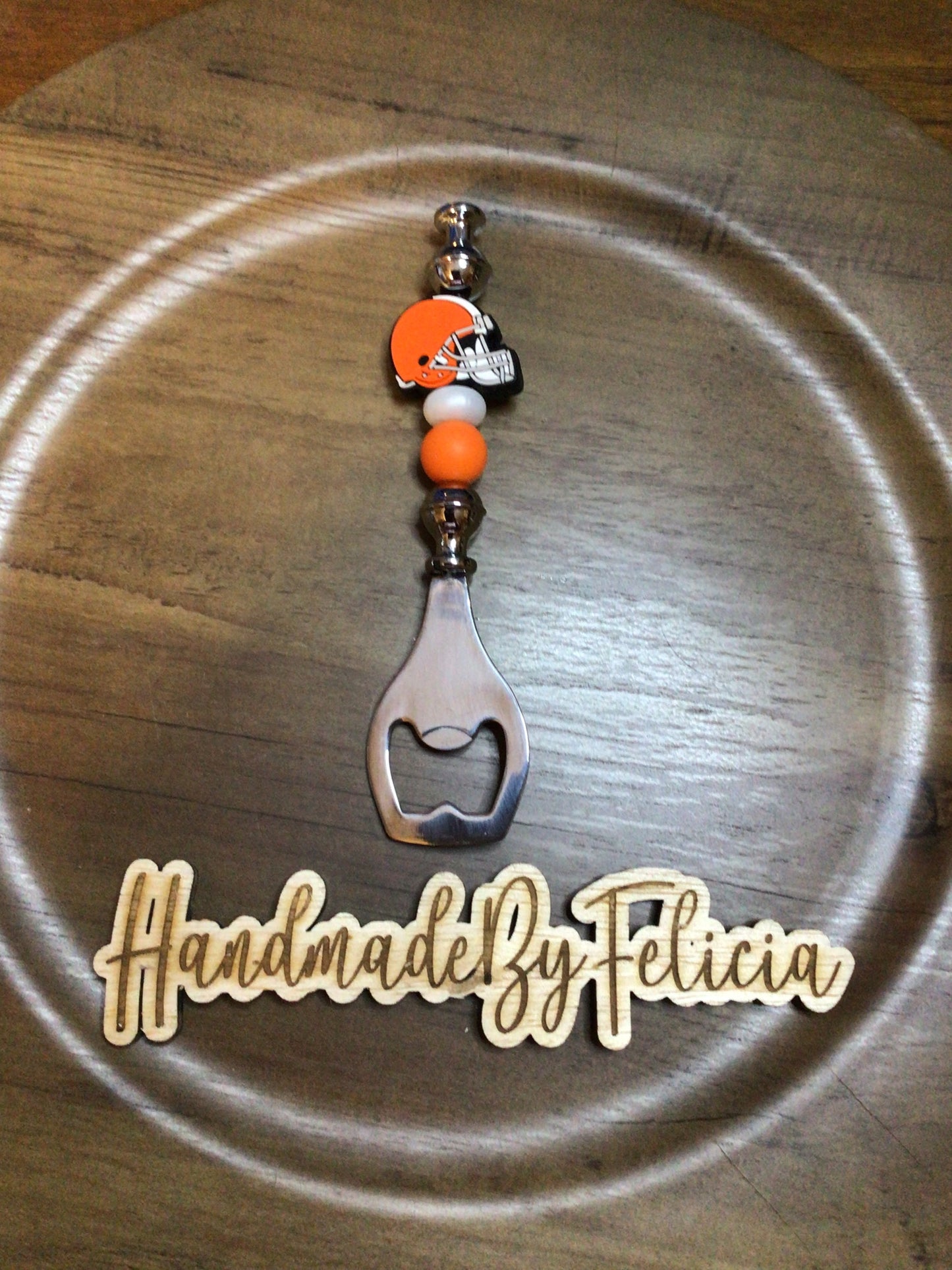 Football bottle opener