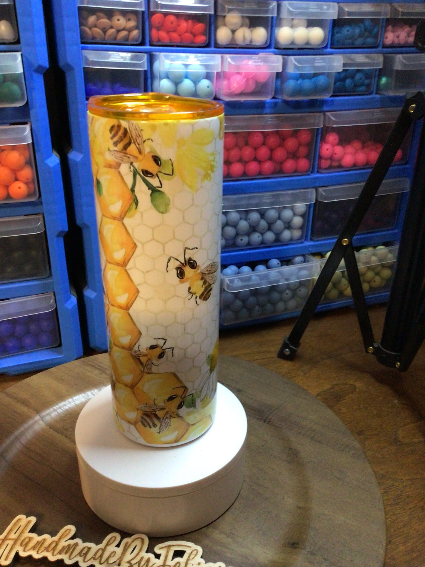 Teacher Bee tumbler. 20oz