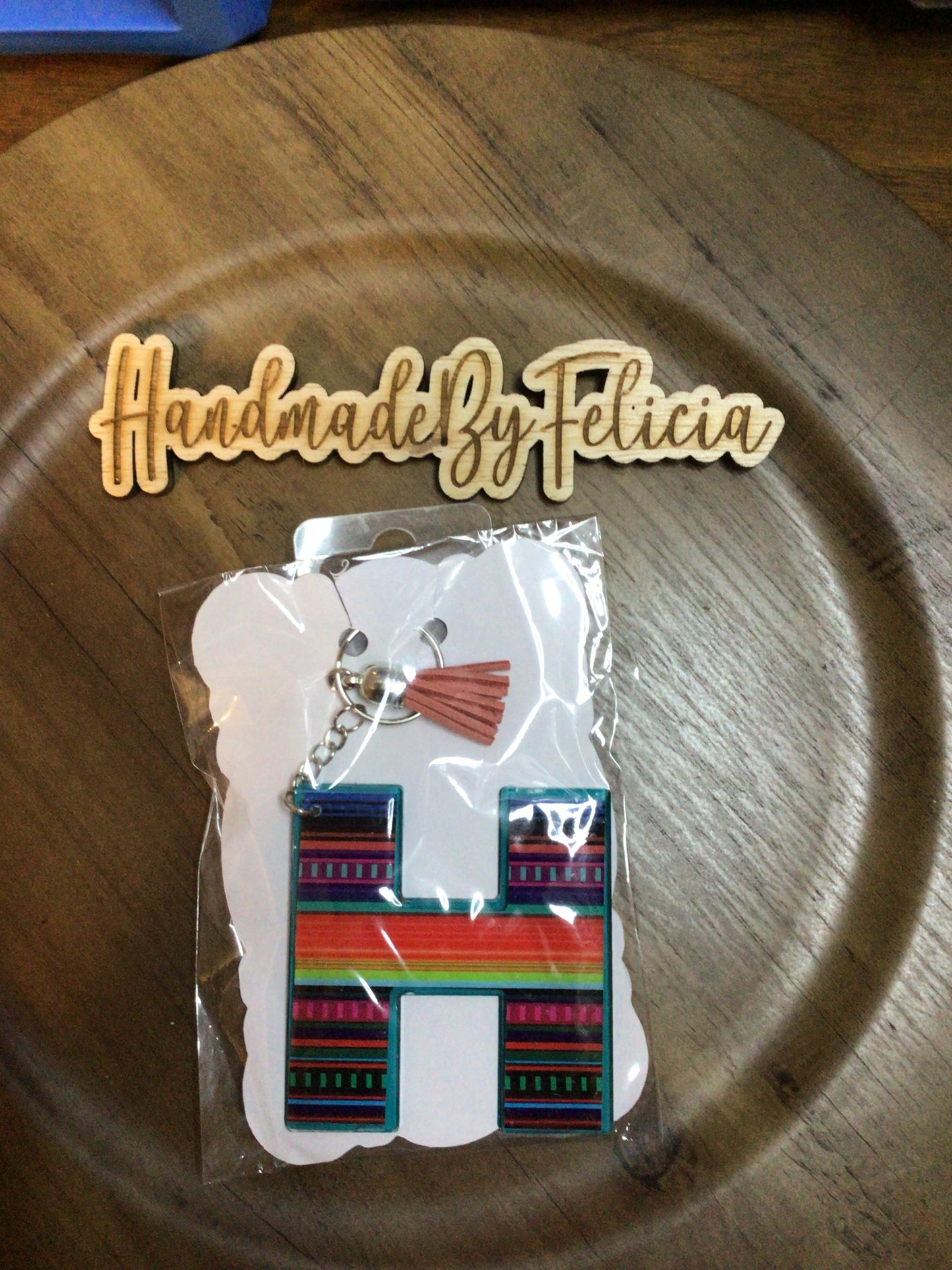 Letter H multi keychain