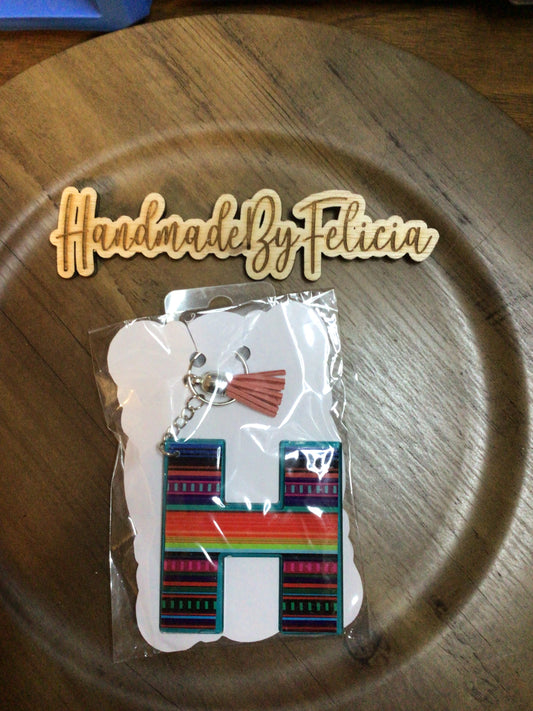 Letter H multi keychain