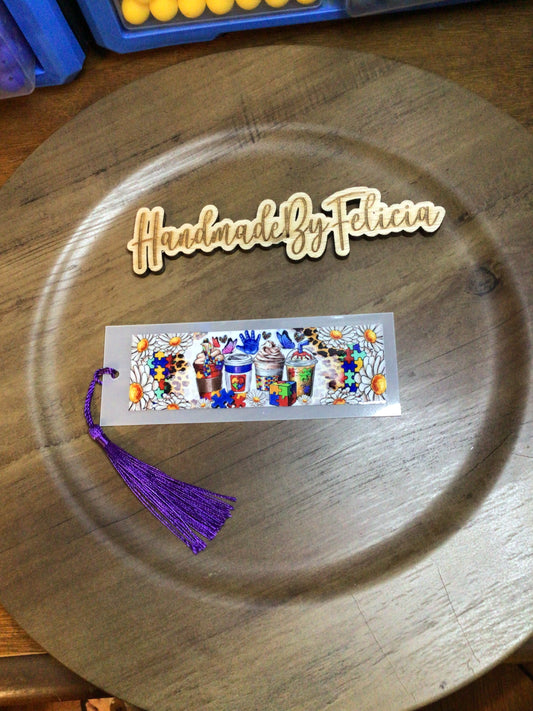 Coffee frappe autism book mark