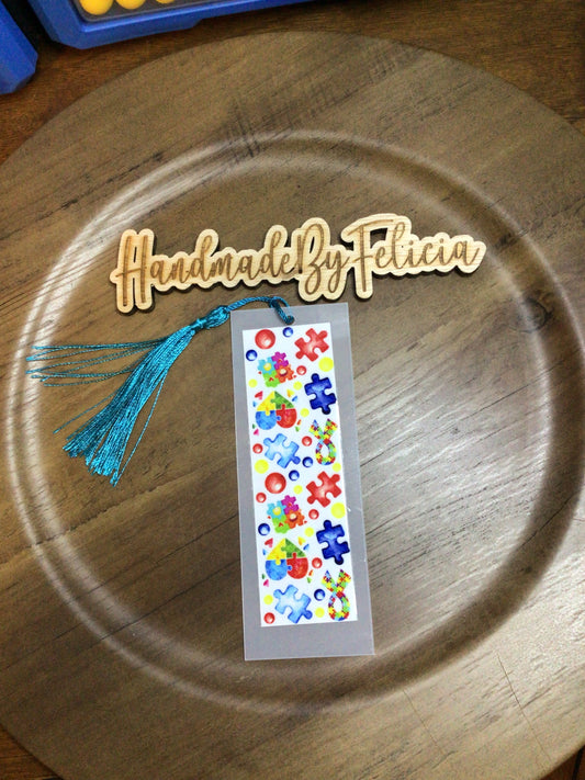 Autism puzzle bookmark