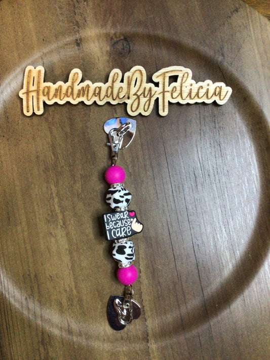 I swear cell phone charm.