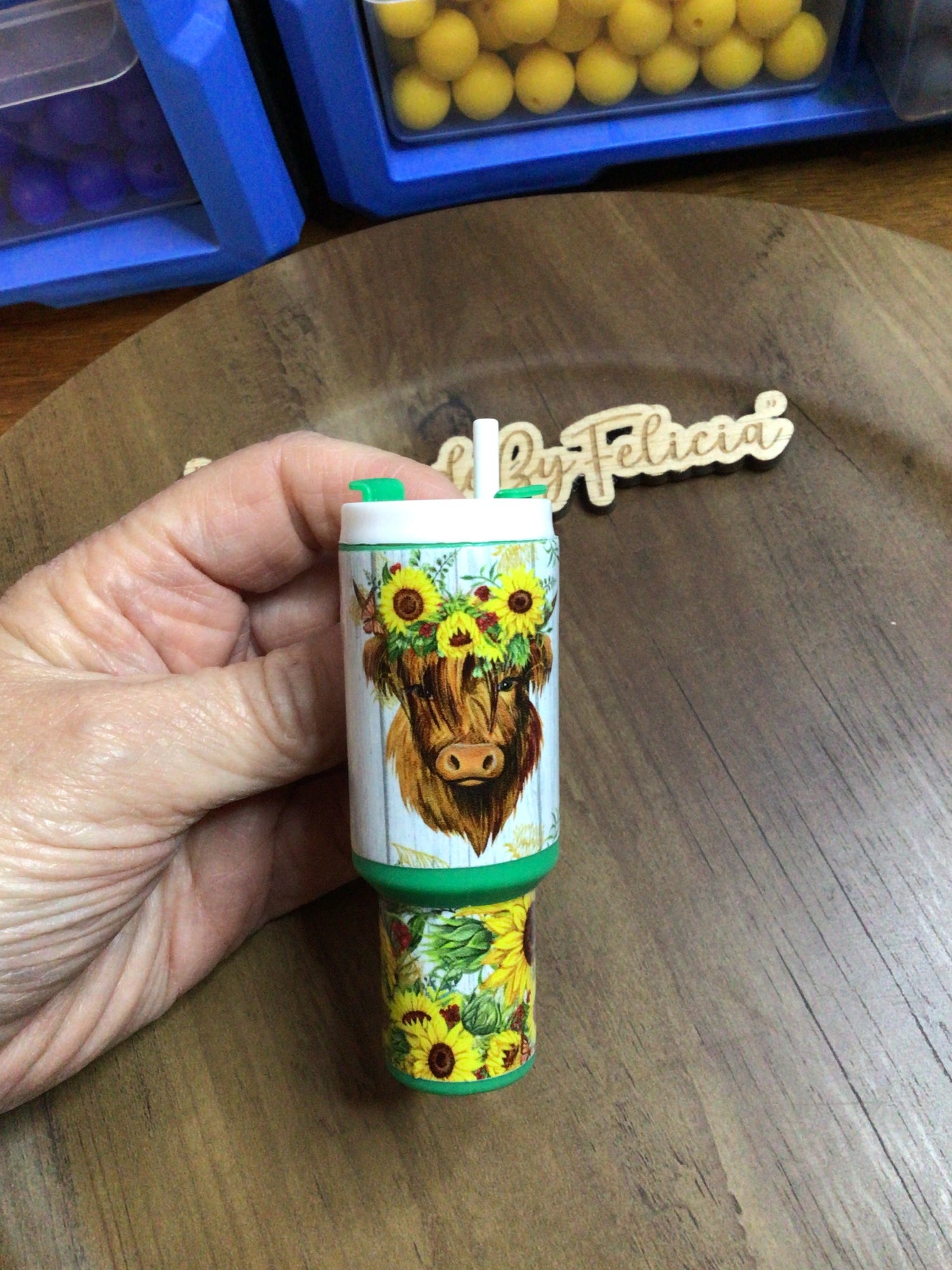 Mini tumbler for chapstick