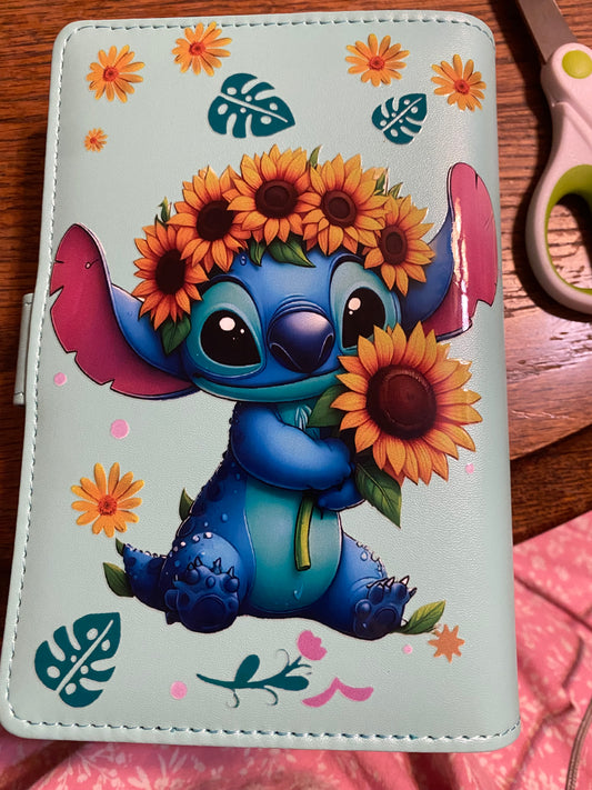 A6 teal blue guy binder
