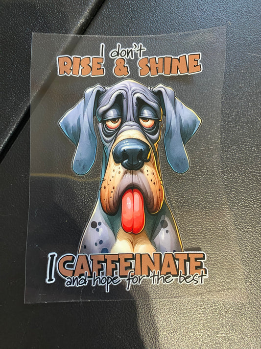 Sarcastic dog 1 decal 4”