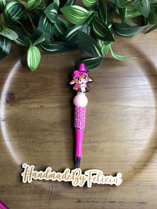 Pink cow pen