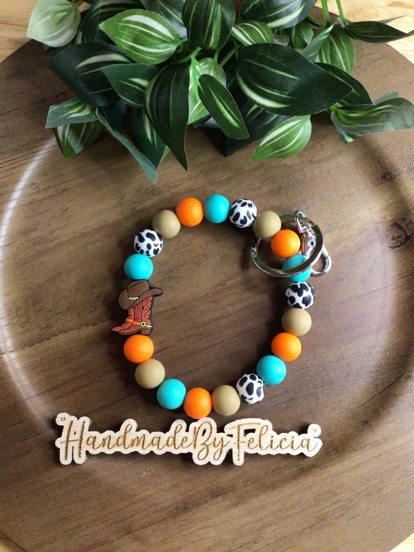 Cowboy boot wristlet