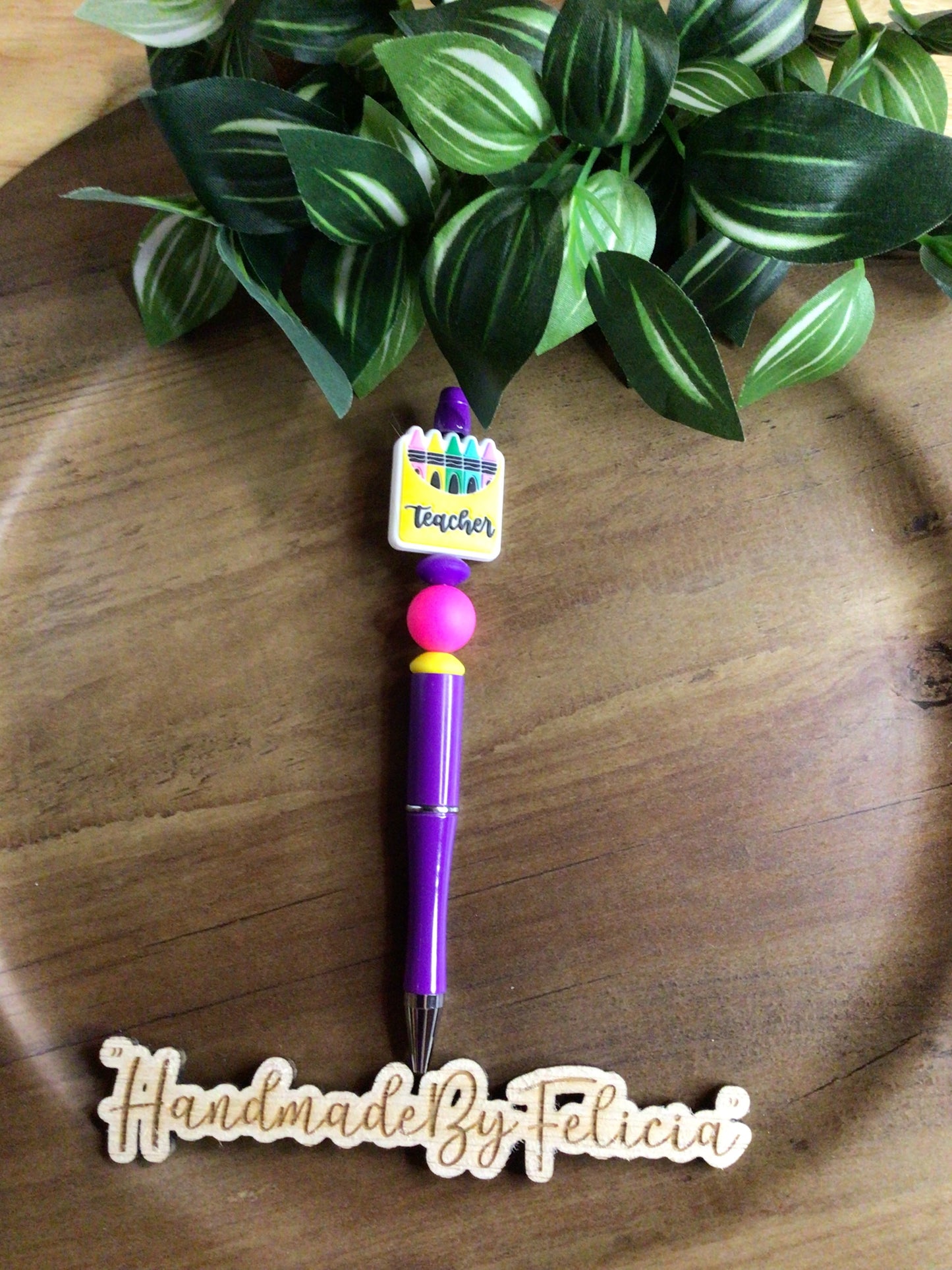 Crayon teacher pen