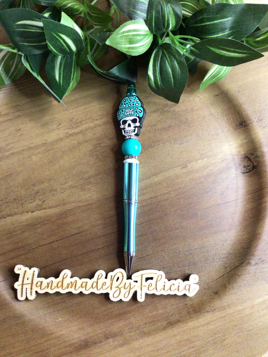 Teal self love pen