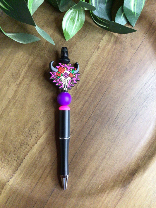 Purple and black bull pen