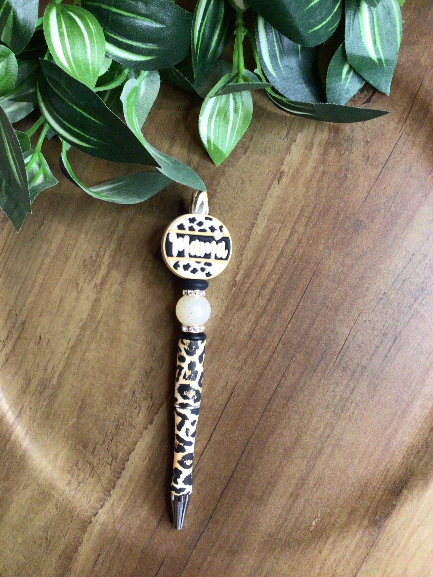 Mama leopard print pen