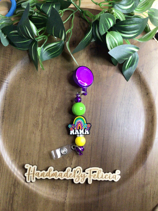 Mom purple badge reel