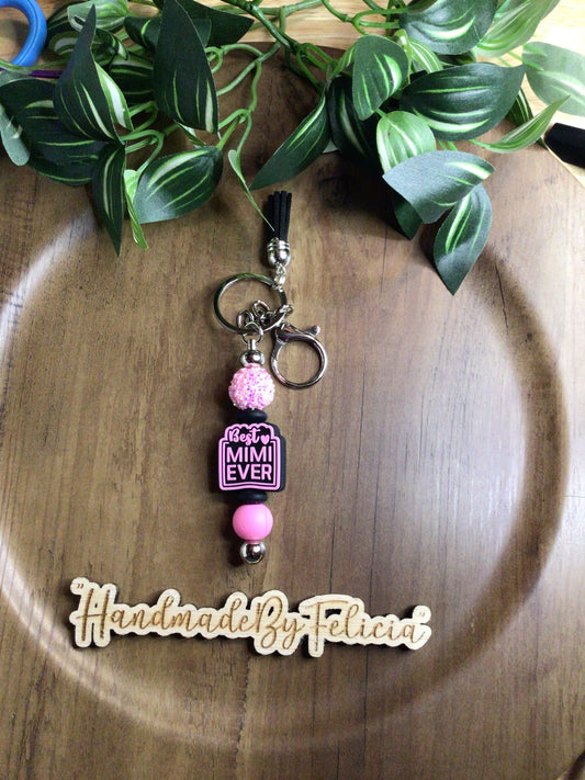 Mimi pink keychain