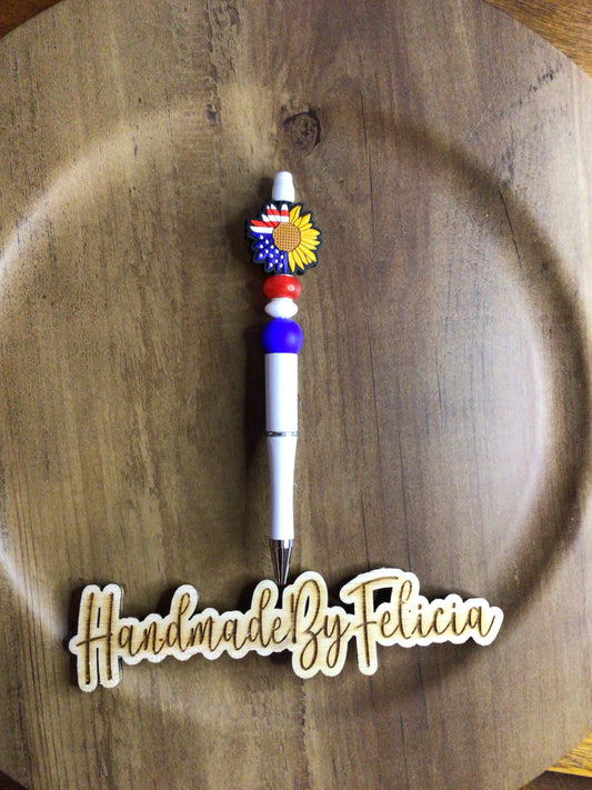 Patriotic sunflower Pen