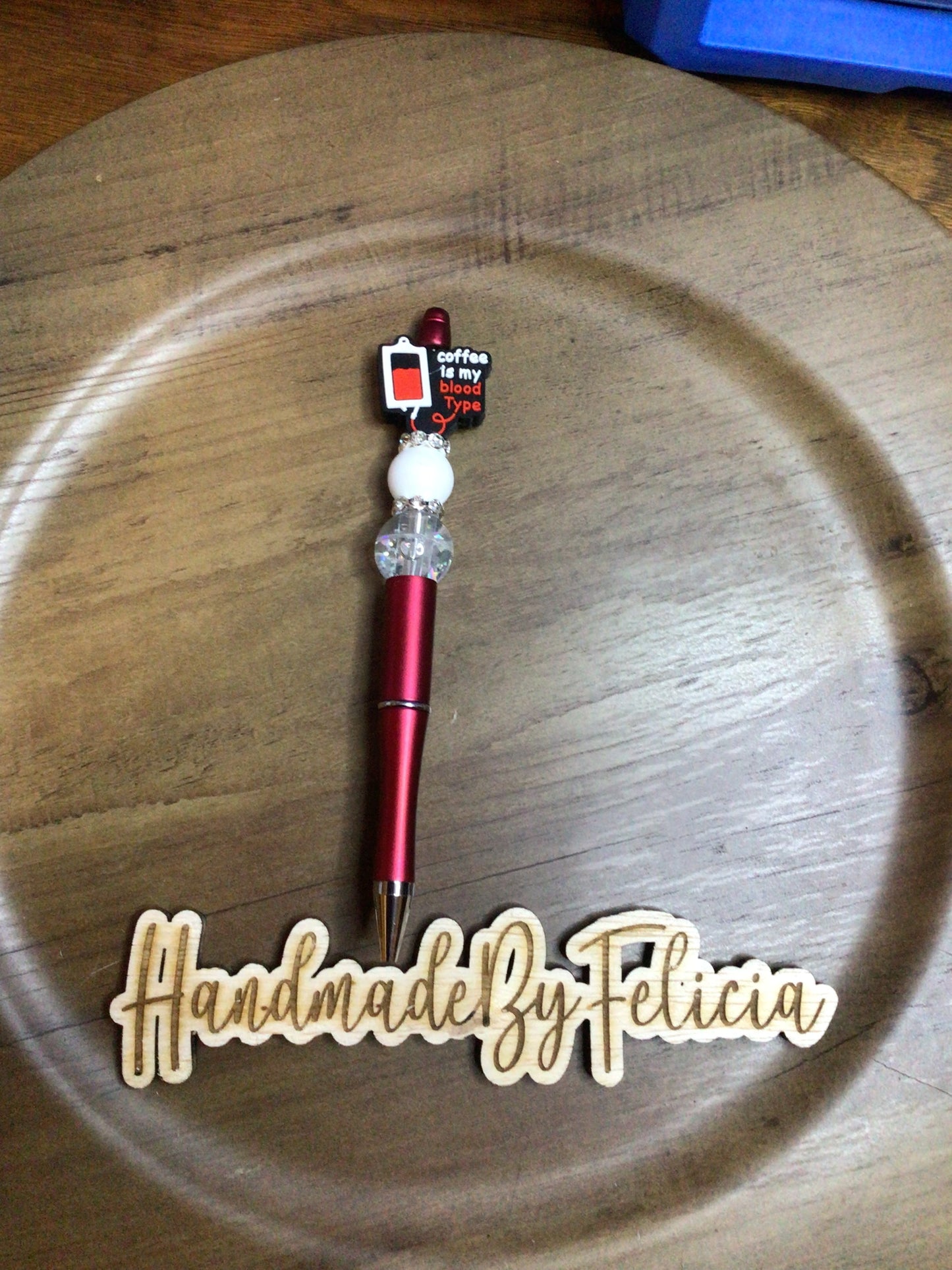 Red nurse heart pen