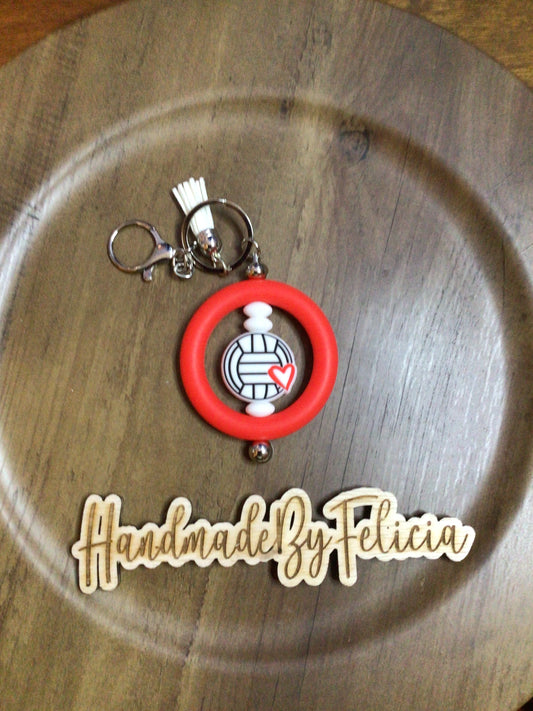 Volleyball keychain