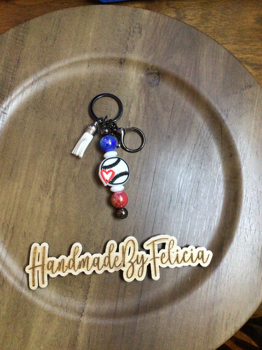 Baseball keychain