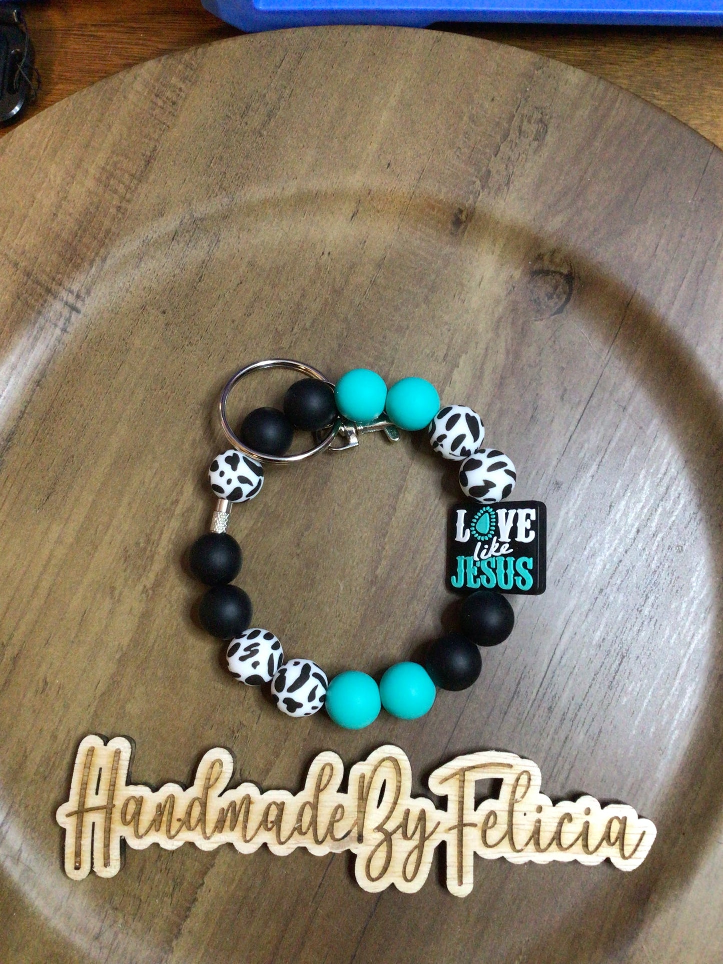 Love like Jesus wristlet