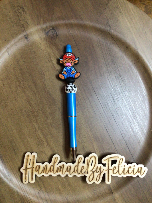 Country boy pen shiny blue