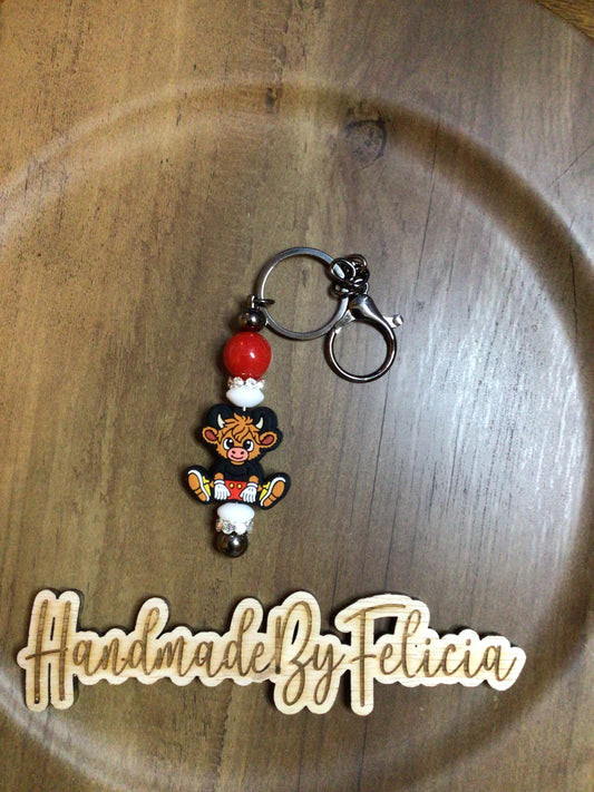 Bull mouse keychain