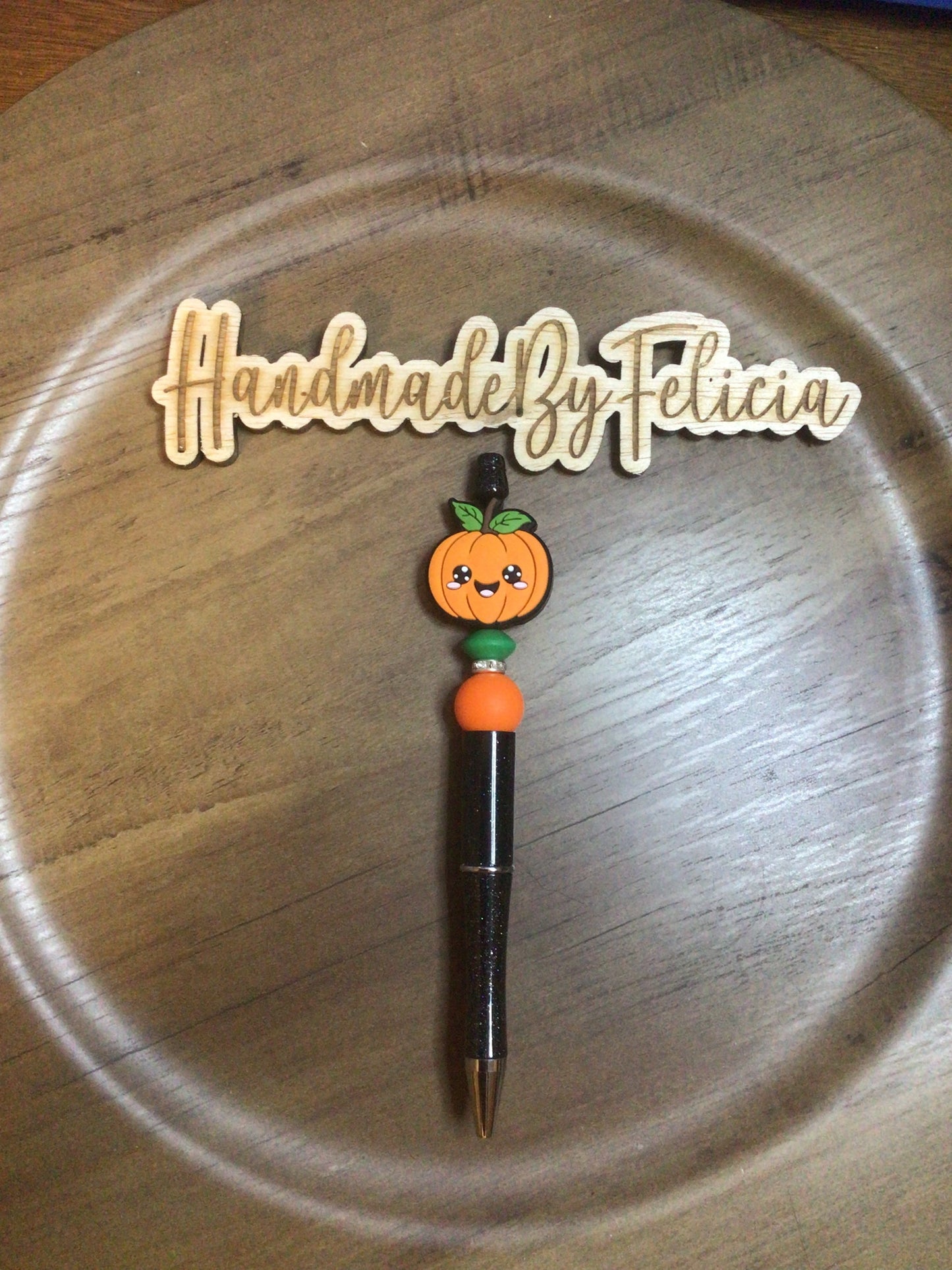 Happy pumpkin black pen