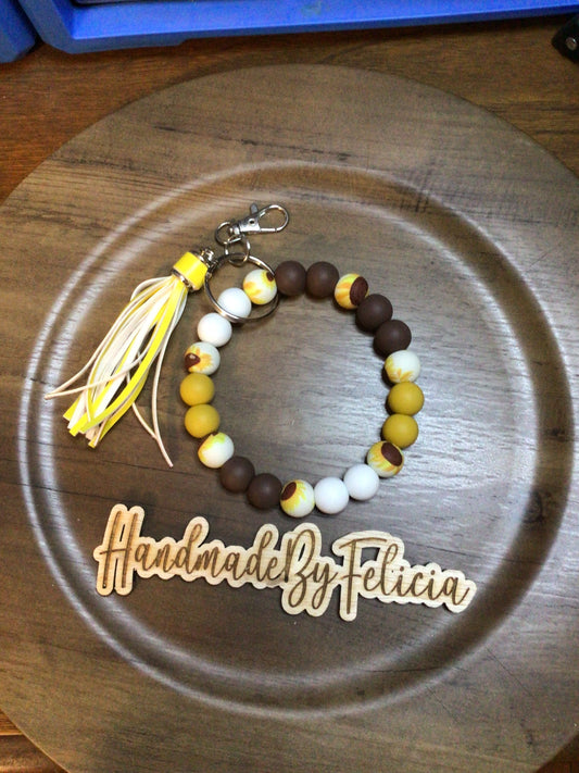 Sunflower wristlet